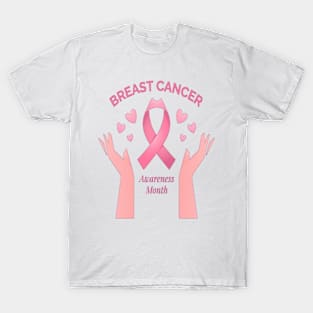 In October We Wear Pink Breast Cancer Awareness Survivor T-Shirt